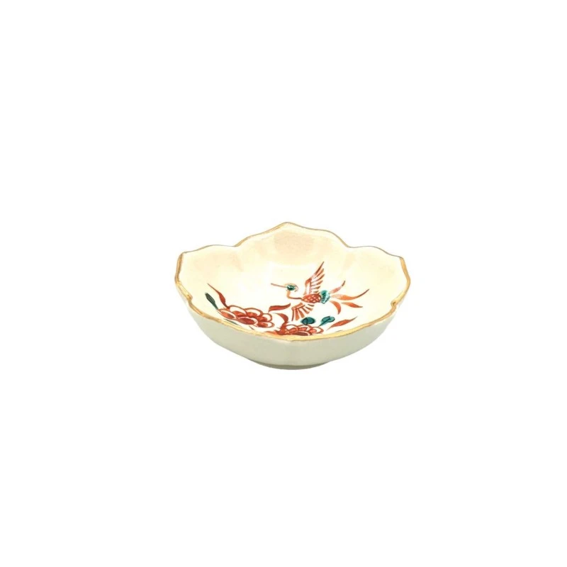 京焼　箸置　桔梗豆皿　花鳥 2枚目