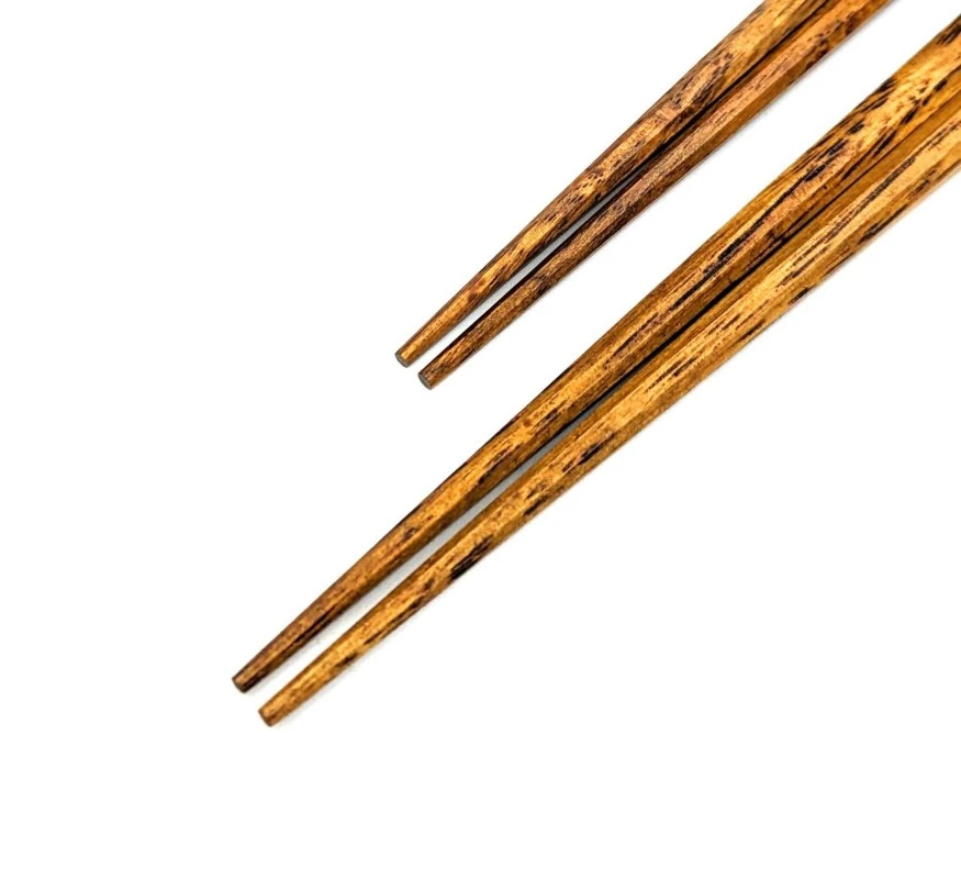 【送料無料】京都銘木箸　八角　樫　夫婦箸セット【桐箱入】 1枚目