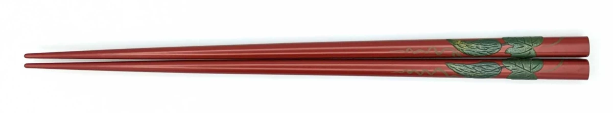 琉球漆器箸 ゴーヤ (朱)