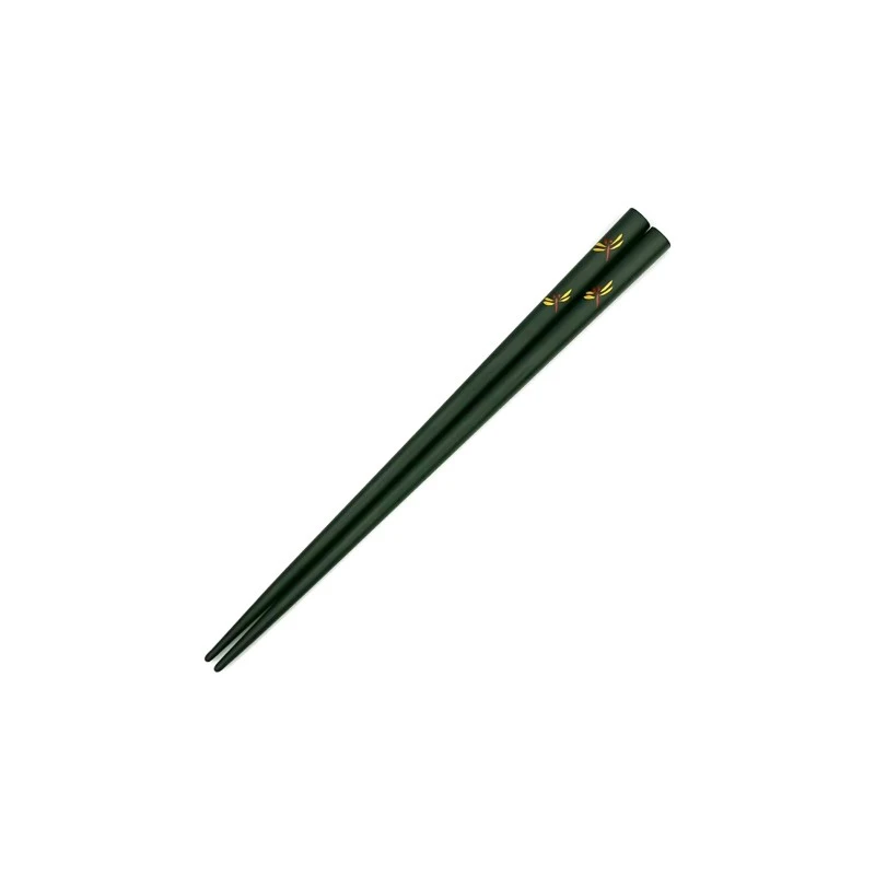 川連塗箸　トンボ　緑　16cm 3枚目