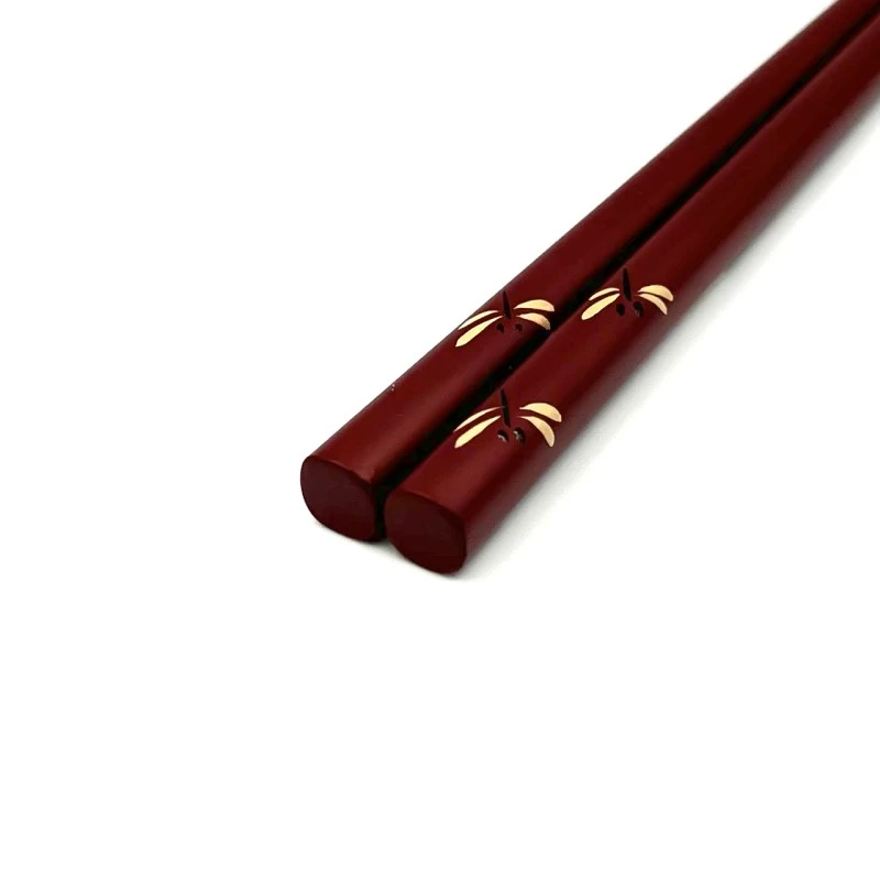 川連塗箸　トンボ　朱　14cm 2枚目