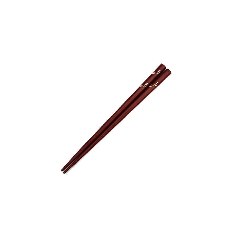 川連塗箸　トンボ　朱　14cm 3枚目