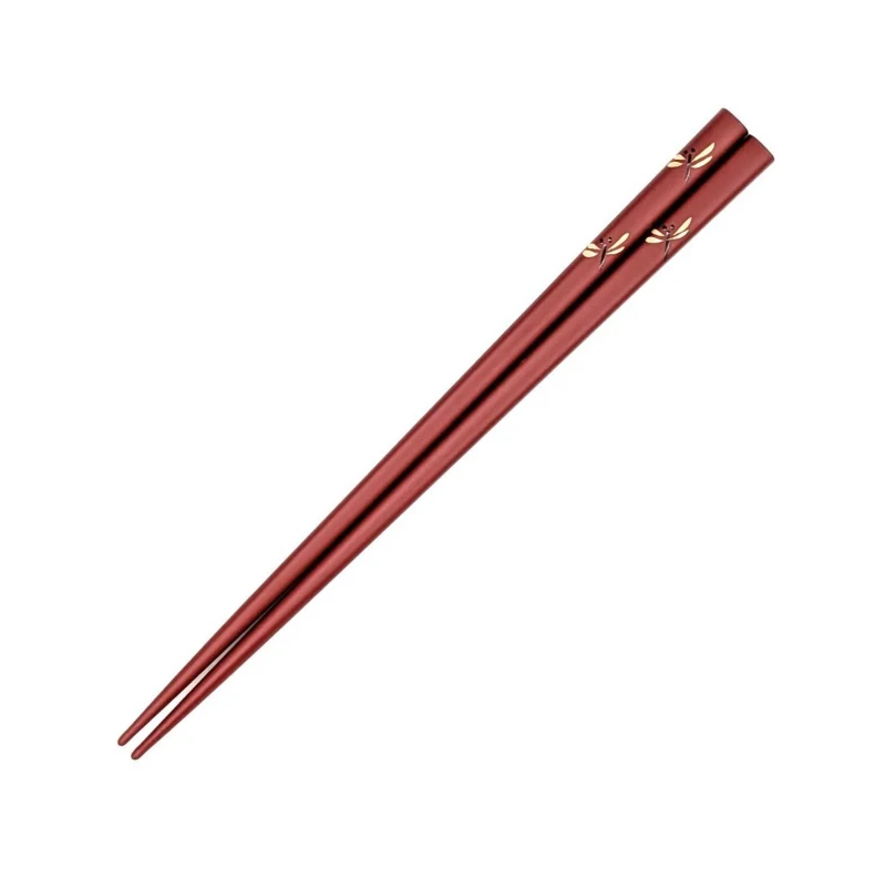 川連塗箸　トンボ　朱　18cm 3枚目