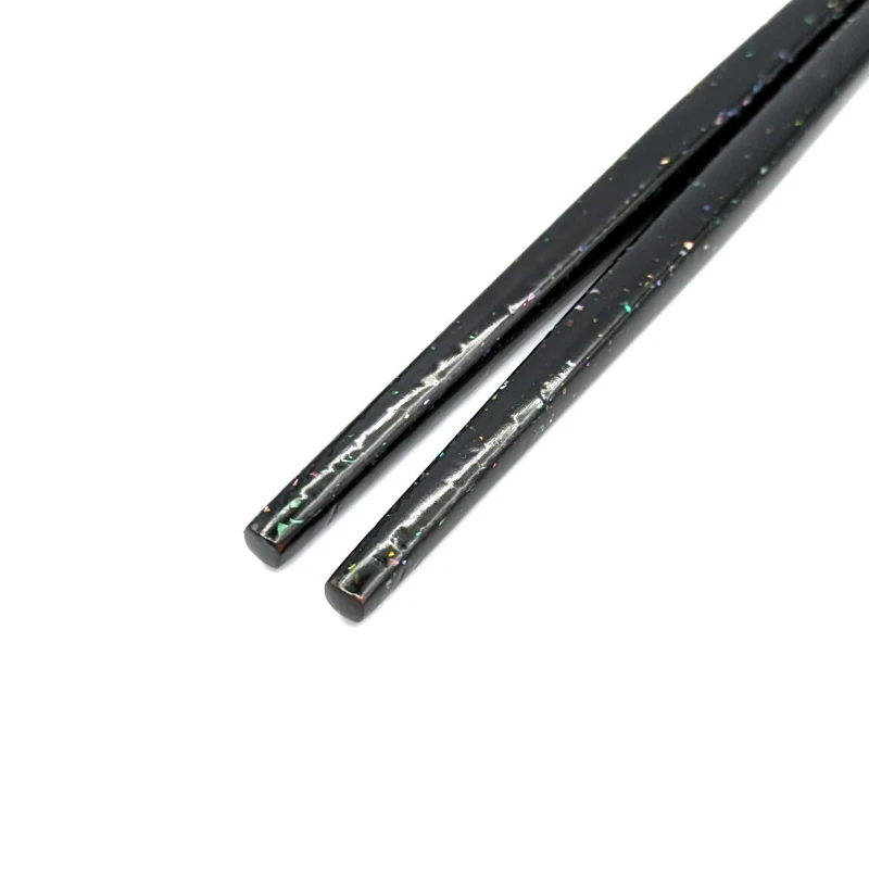 木曽塗箸　利休持ち手螺鈿　取り箸27cm 2枚目
