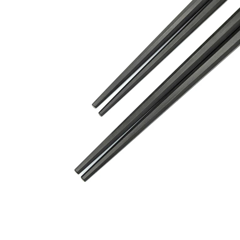 【送料無料】青黒檀　八角　夫婦箸セット【桐箱入】 1枚目