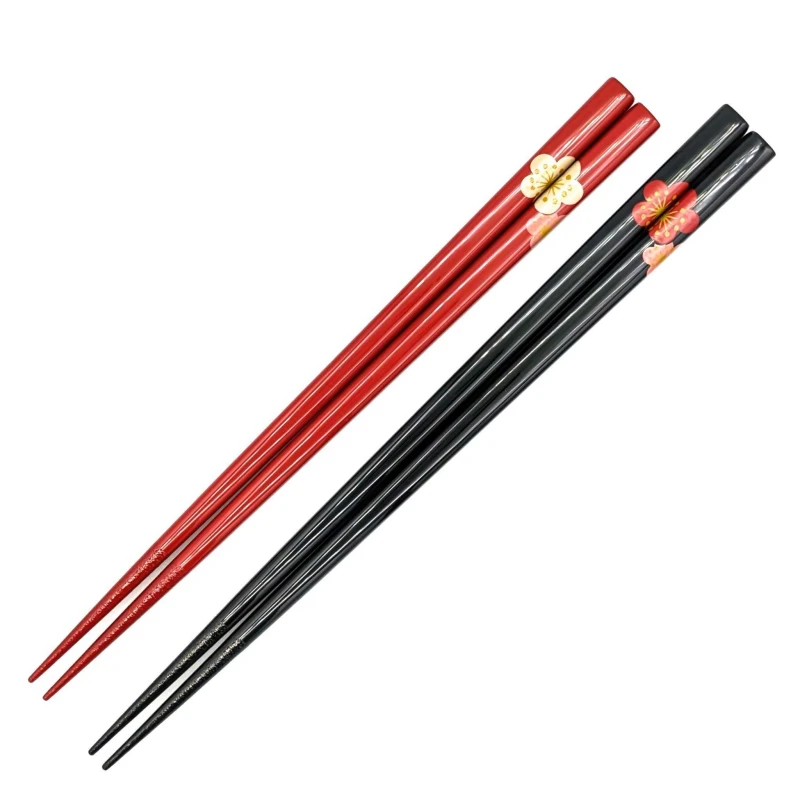 【送料無料】輪島蒔絵箸　梅　夫婦箸セット【桐箱入】 3枚目