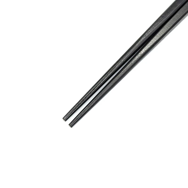 若狭塗箸　縞黒檀　面取り(中) 1枚目