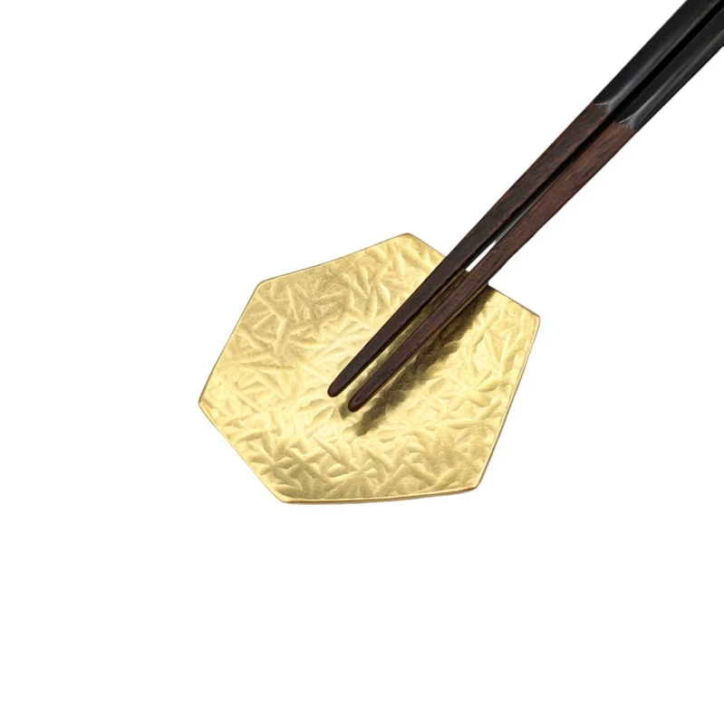 真鍮箸置　多角　ランダム 2枚目