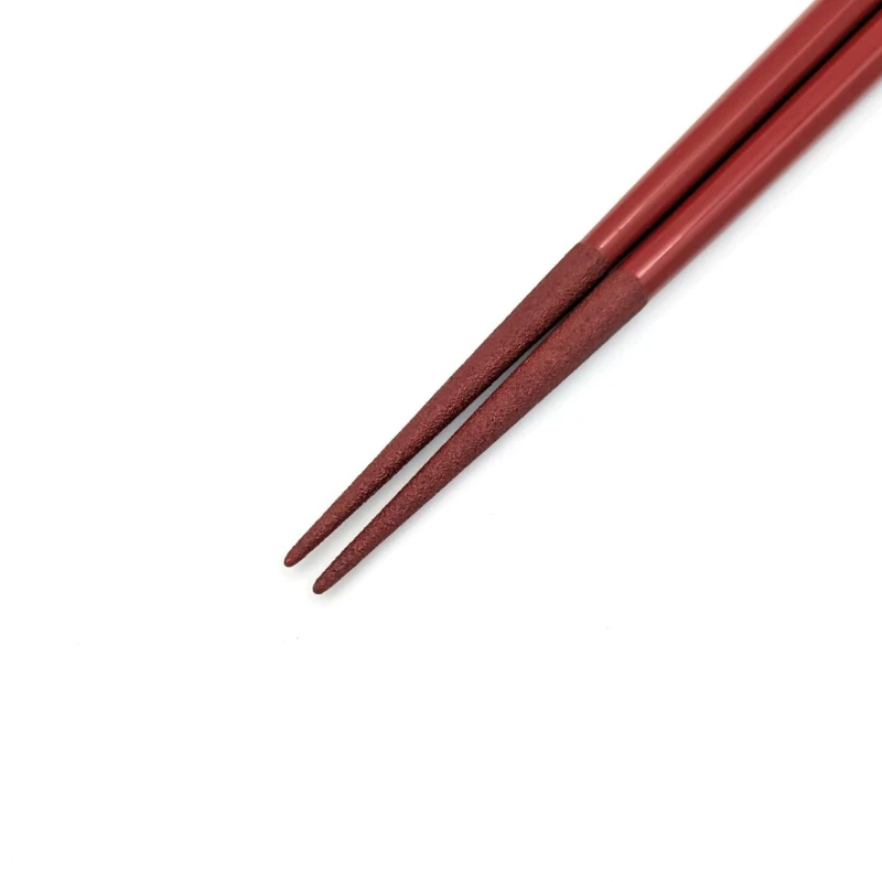 山中塗　八角塗箸持ち手研ぎ出し　根来(中) 1枚目