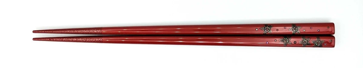八雲塗箸　桜散らし(中)