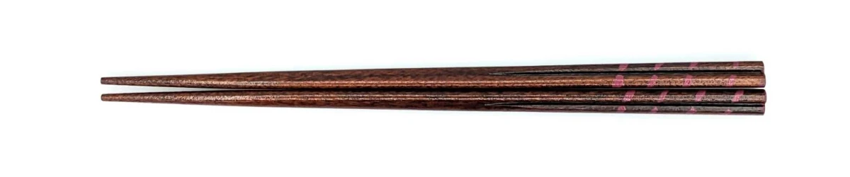 木曽塗　ハート　紫　18cm