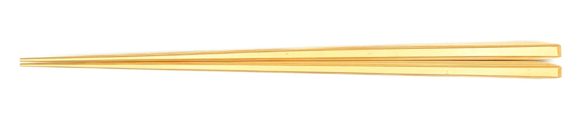丸皮付箸　ダイヤカット　27.5cm