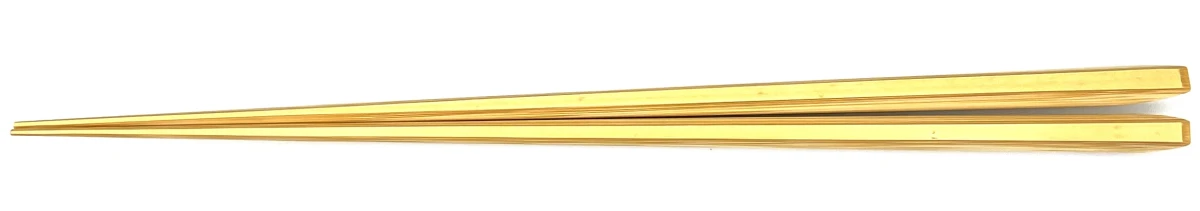 丸皮付箸　ダイヤカット　23.5cm
