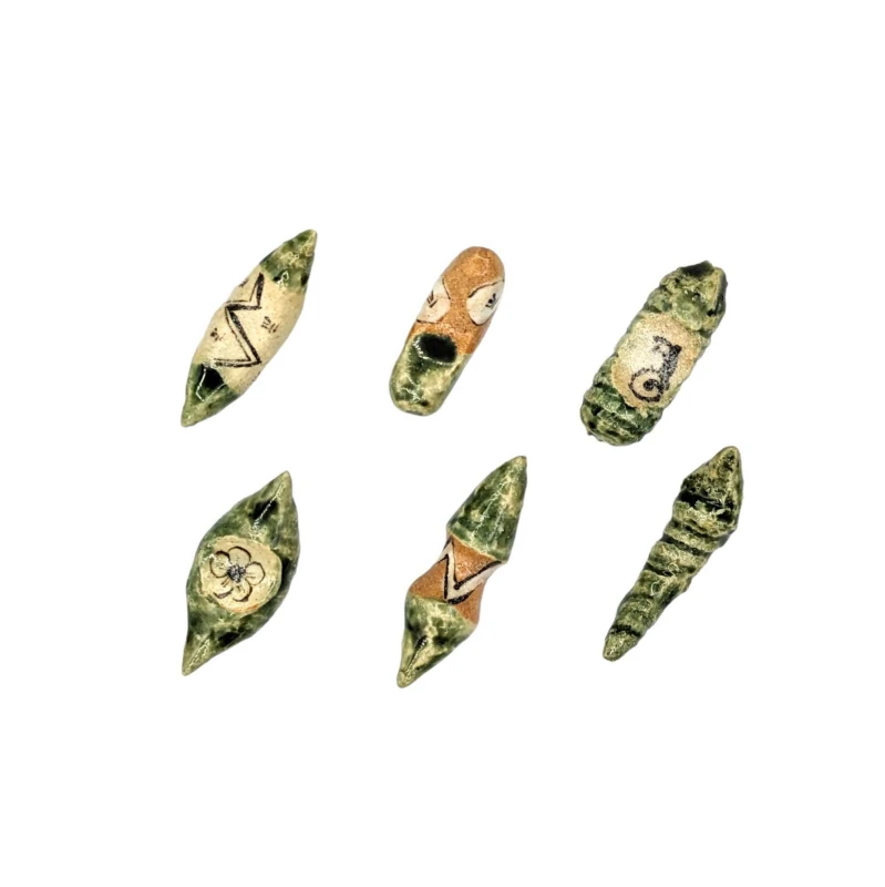 【送料無料】信楽焼　箸置　梅の園　6個組