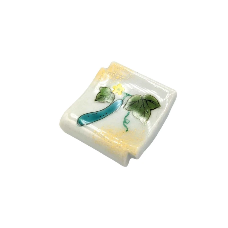 京焼　箸置　夏野菜　キュウリ