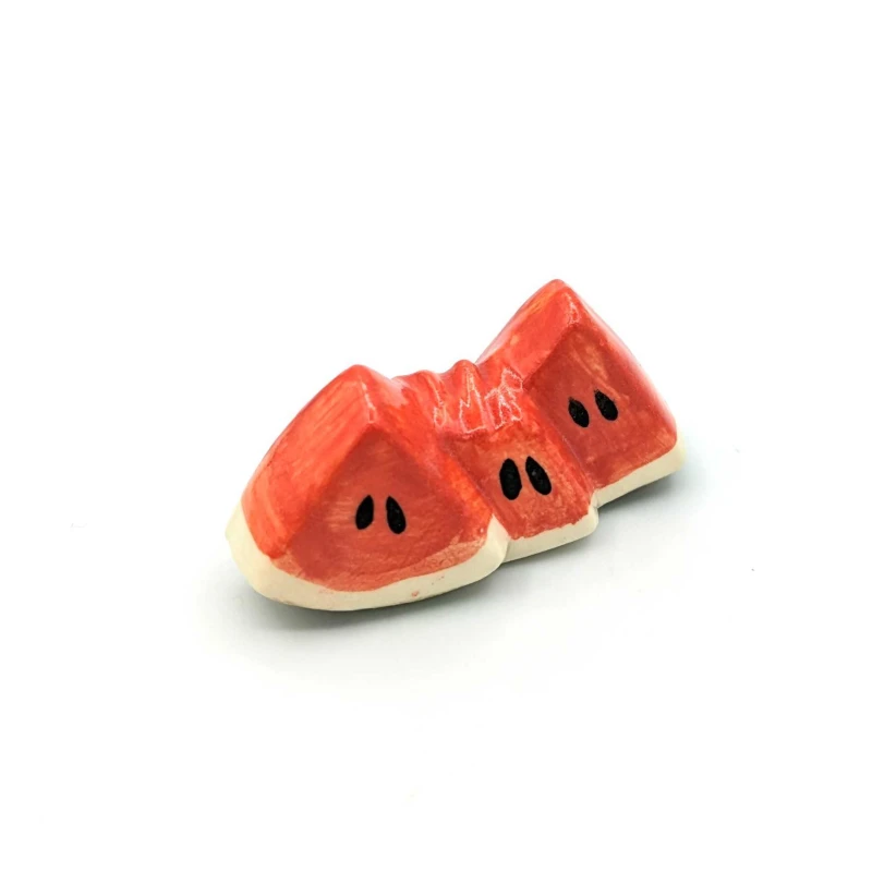 京焼　箸置　スイカ三つ切