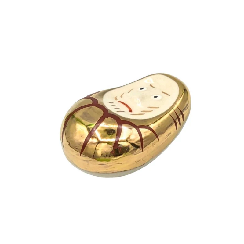 京焼　箸置　金ダルマ 2枚目