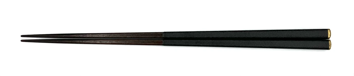 越前漆器　MR角箸石目（黒）