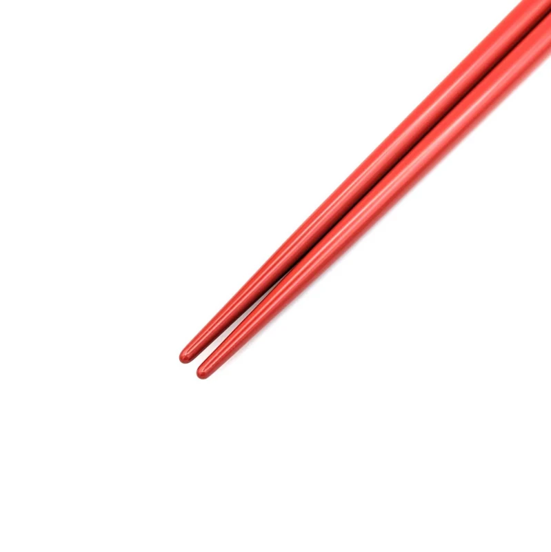 会津塗箸　塗分　紅葉(赤) 1枚目