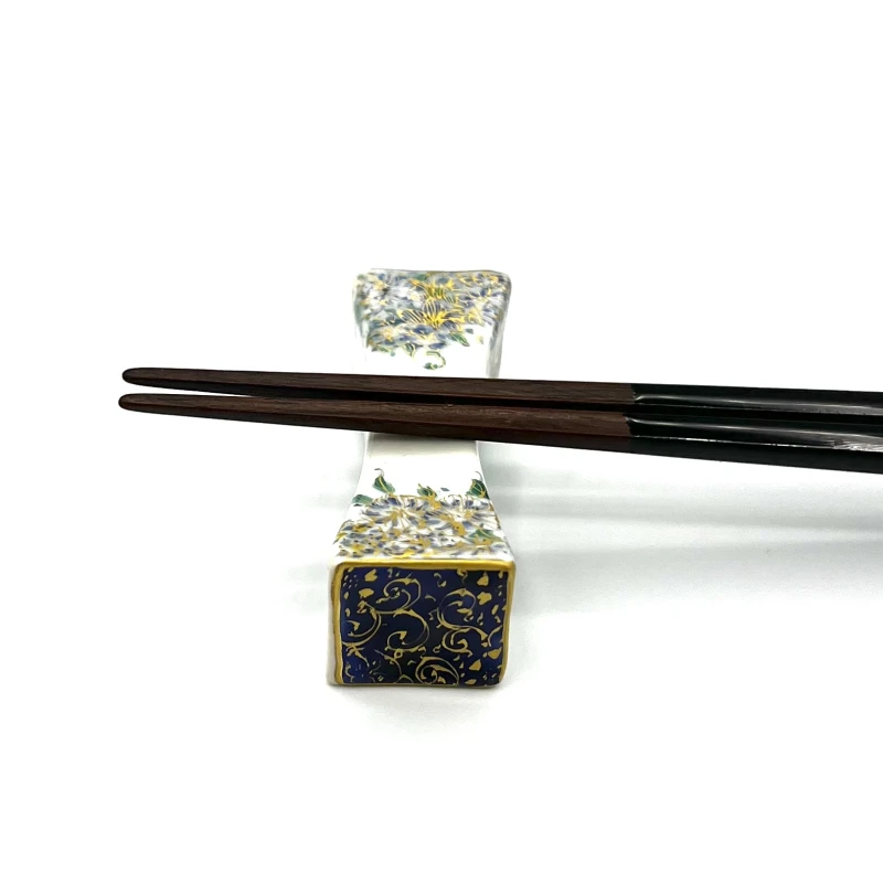 京焼　箸置　金彩青花簾　夫婦 2枚目