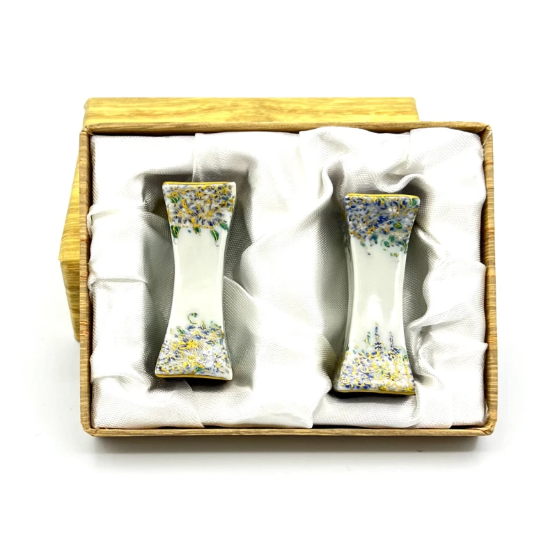 京焼　箸置　金彩青花簾　夫婦 3枚目