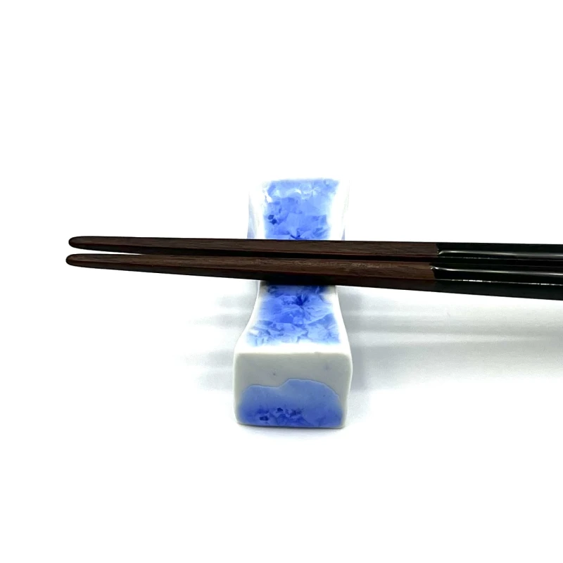 京焼　箸置　枕形　花結晶　5個組 2枚目