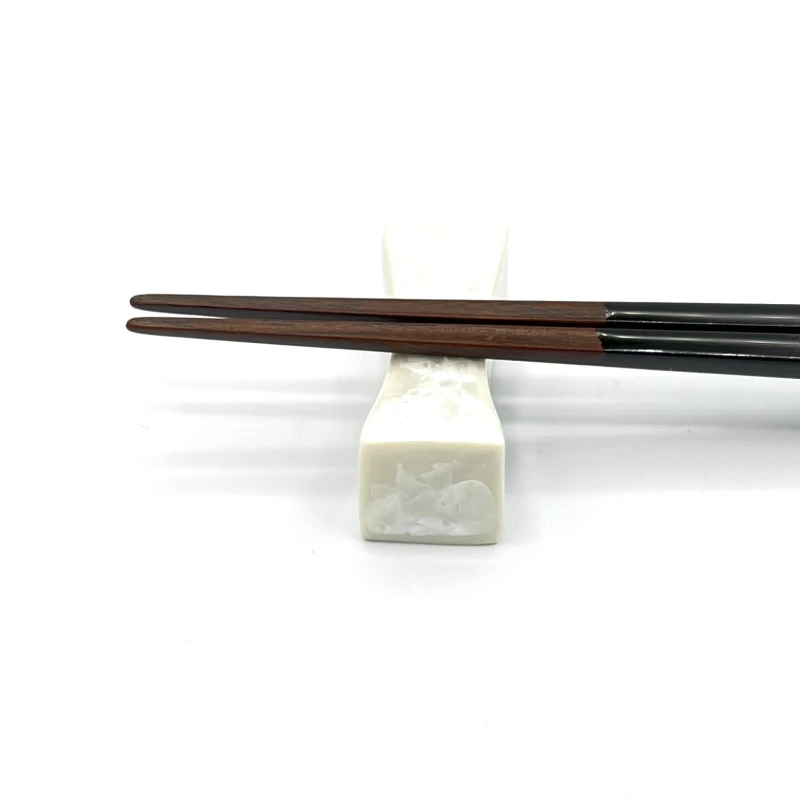 京焼　箸置　枕形　花結晶(白) 2枚目