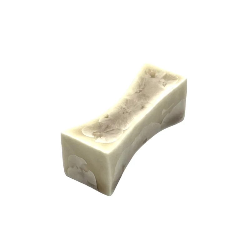 京焼 箸置 枕形 花結晶(茶)