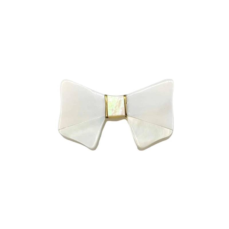 貝箸置き リボン(白)