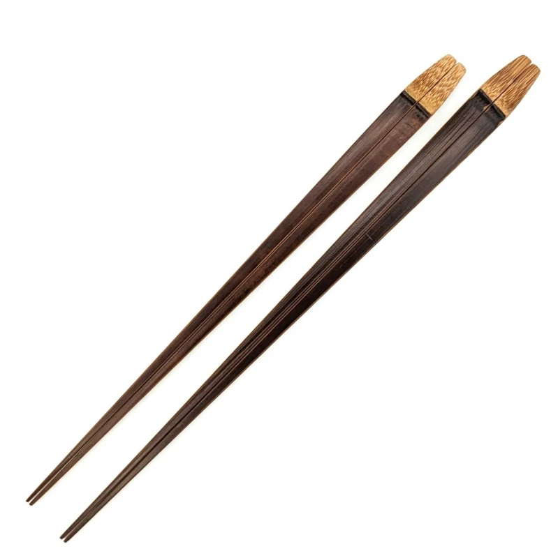 【送料無料】百年煤竹箸　夫婦箸セット【桐箱入】 3枚目