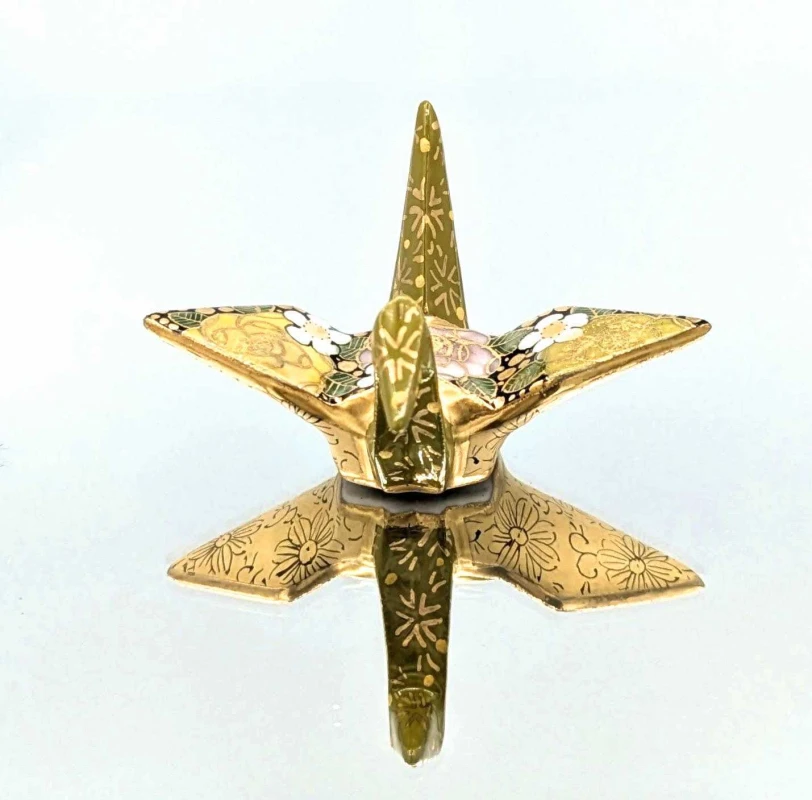 折り鶴箸置（緑） 3枚目