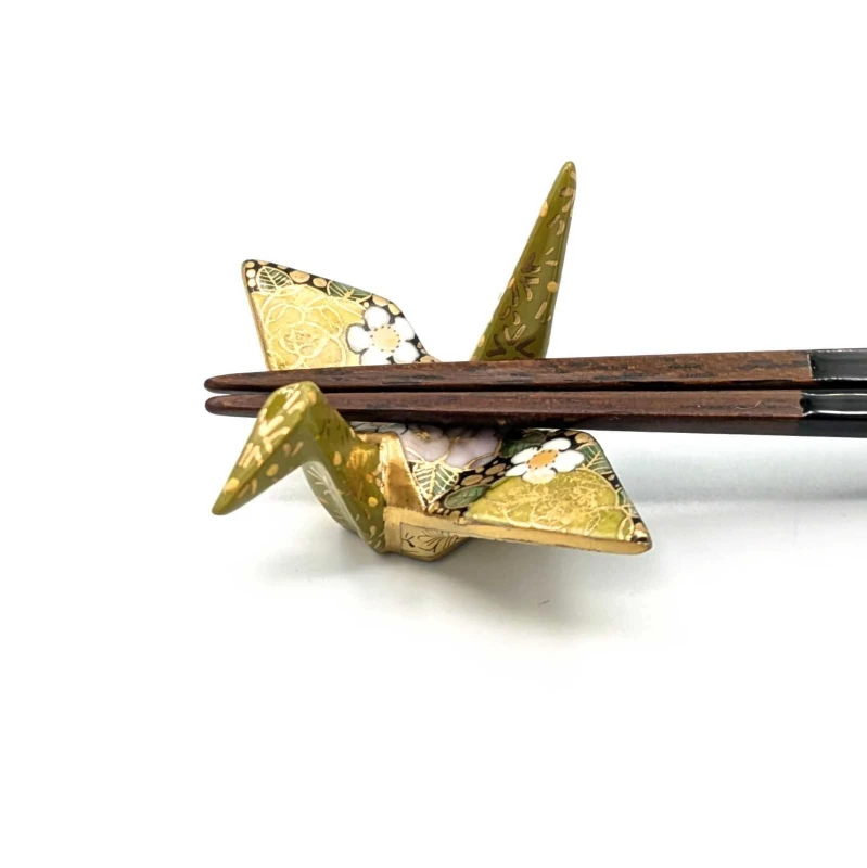 折り鶴箸置（緑） 4枚目