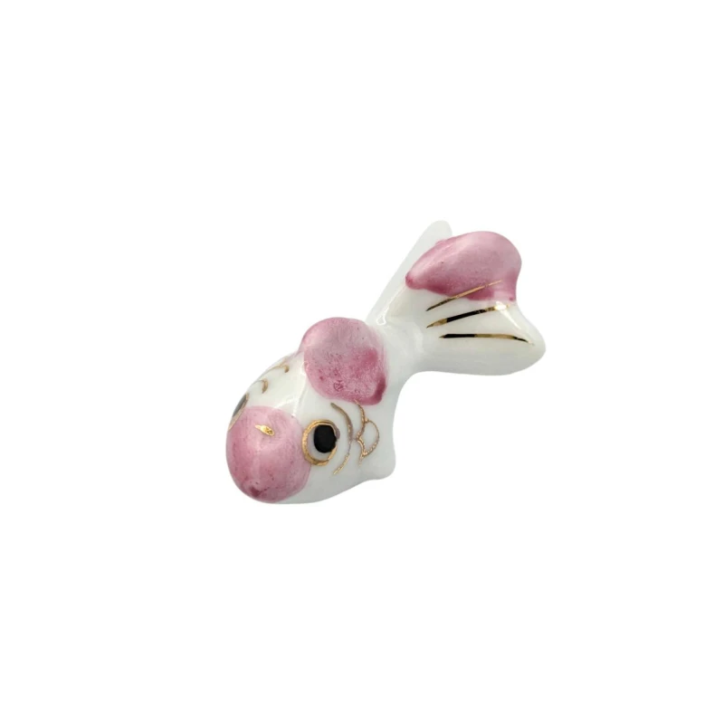 京焼　箸置　金魚(ピンク)