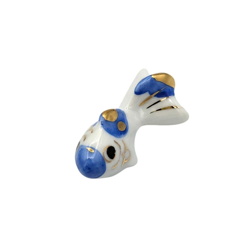 京焼　箸置　金魚(青・金)