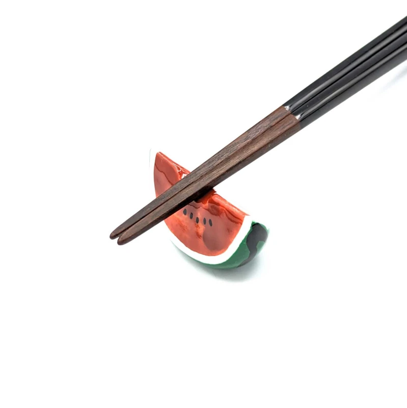 京焼　箸置　スイカ(赤) 2枚目