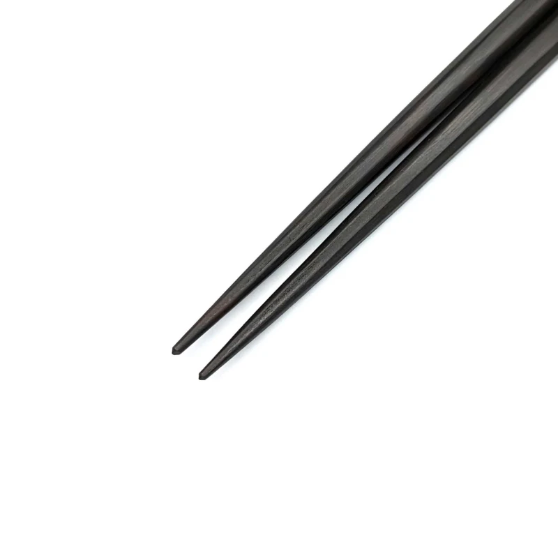 八角　縞黒檀　取箸 30.5cm 1枚目