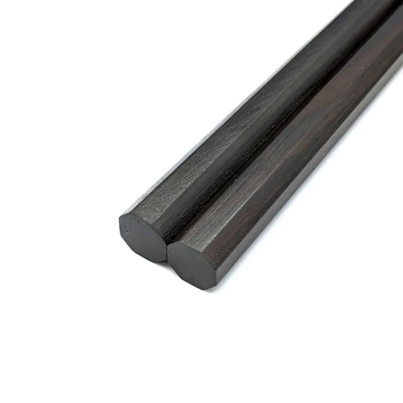 八角　縞黒檀　取箸 30.5cm 2枚目