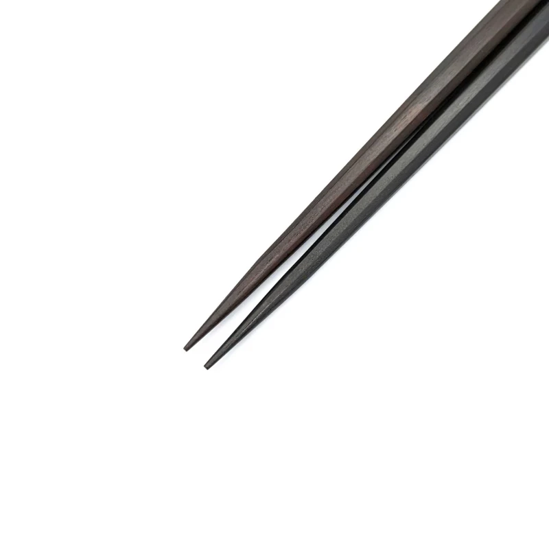 八角　縞黒檀　取箸 27cm 1枚目