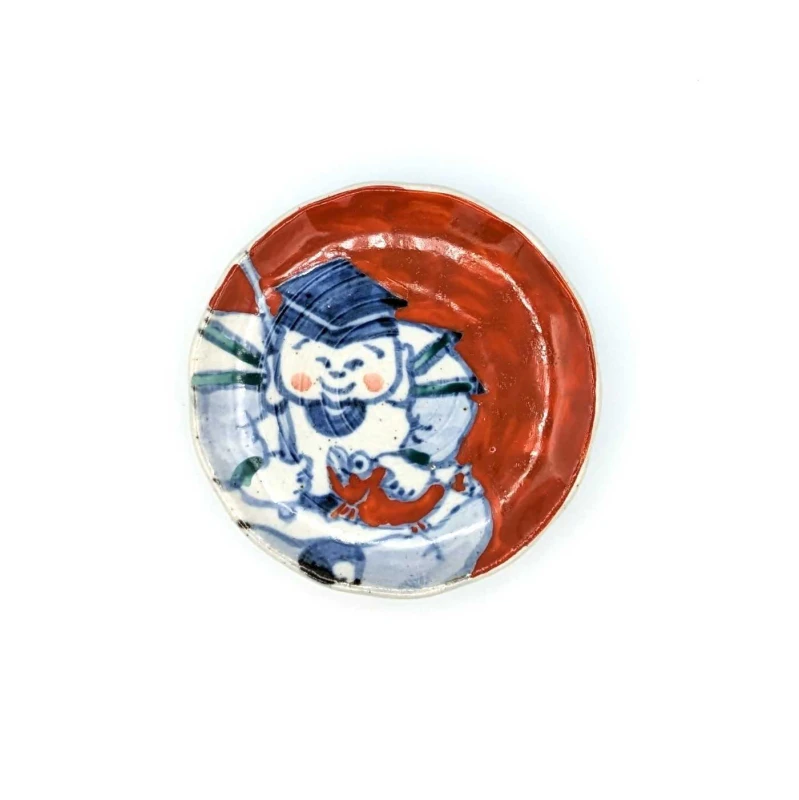 有田焼　手塩皿　恵比寿