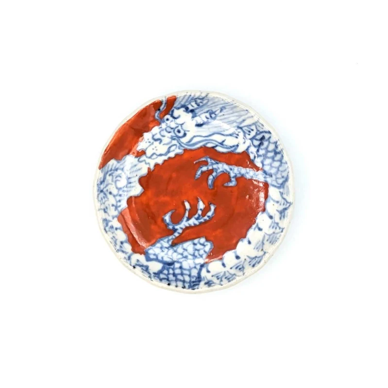 有田焼　手塩皿　龍