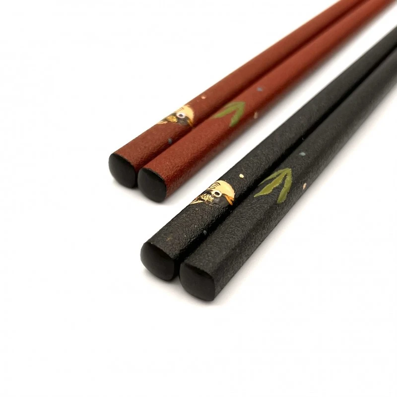 【送料無料】輪島塗乾漆蒔絵箸　ふぐ　夫婦箸セット【桐箱入】 2枚目