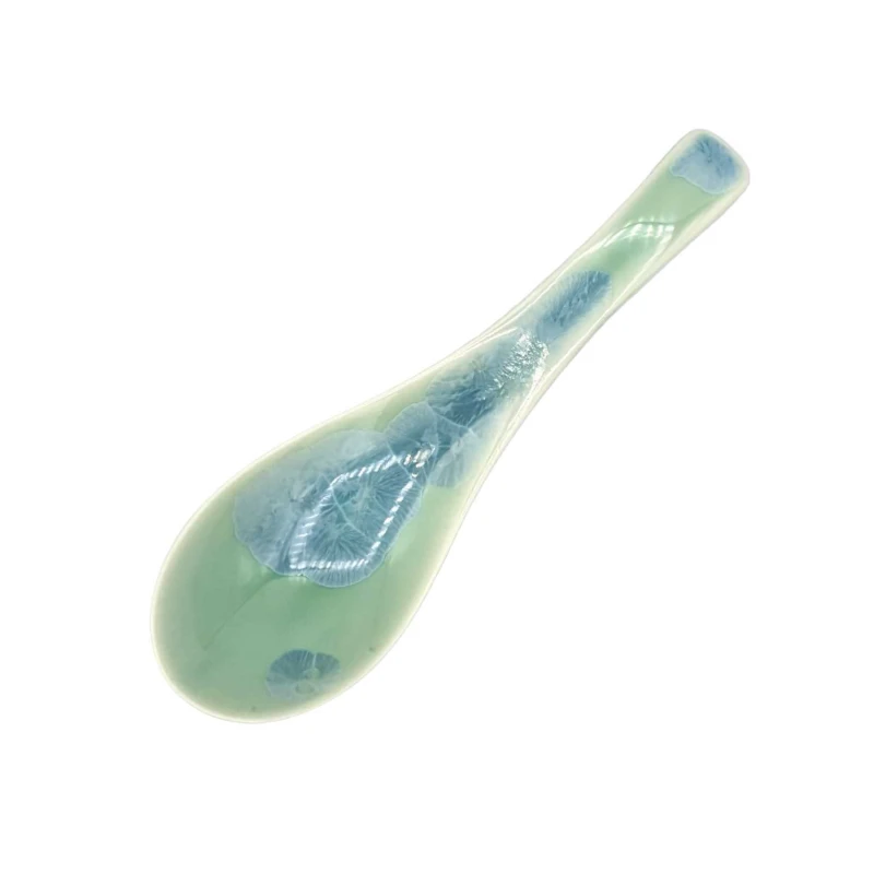 京焼　レンゲ　花結晶(緑)