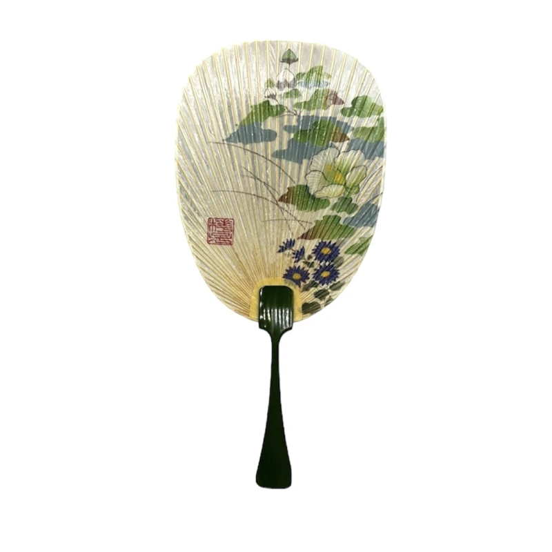 水うちわ　芙蓉
