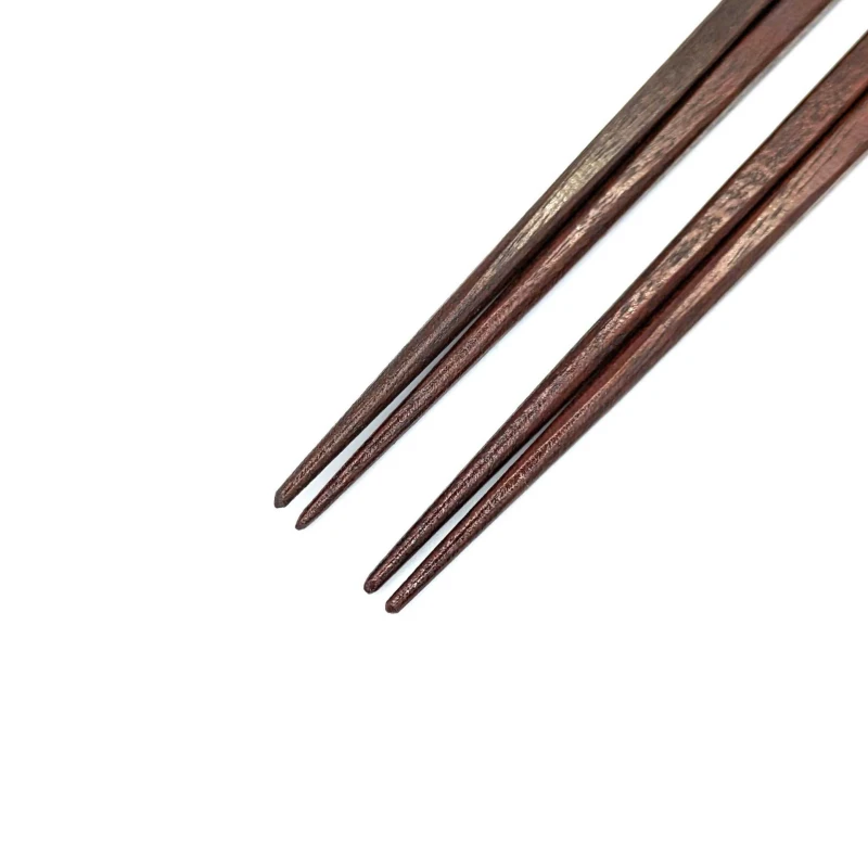 【送料無料】木曽塗　とんがり沈金　夫婦箸セット【桐箱入】 1枚目