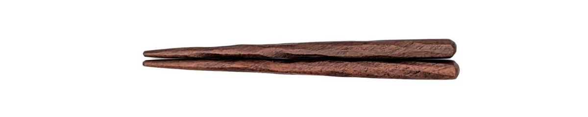 けずり子供箸　拭漆　12cm