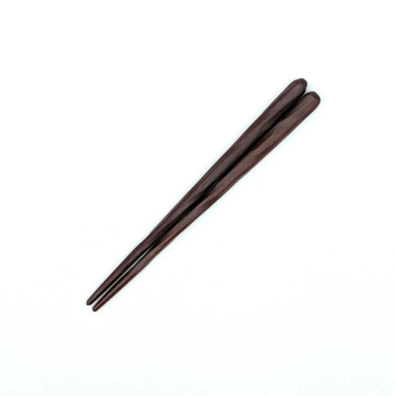 けずり子供箸　拭漆　14cm 3枚目