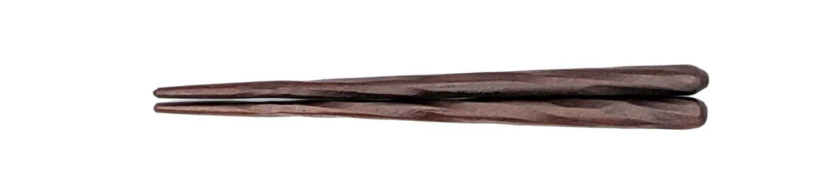 けずり子供箸　拭漆　14cm