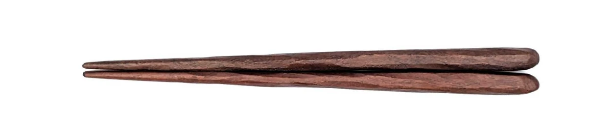 けずり子供箸　拭漆　16cm