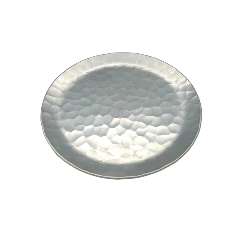 京都鍛金工房　トレー丸(アルミ)18cm