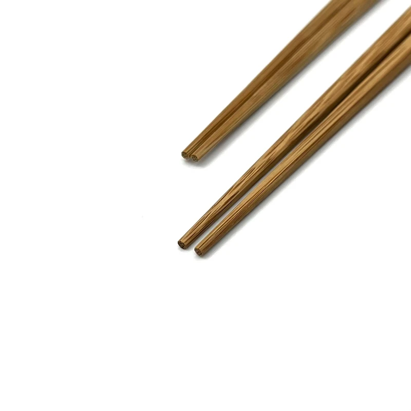 【送料無料】京・嵯峨四角箸　燻し煤竹皮無し　夫婦箸セット【桐箱入】 1枚目